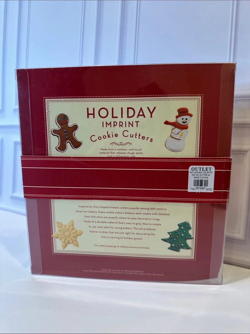 Williams Sonoma Holiday Imprint Cookie Cutter Set of 4 & Spatula #1